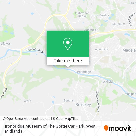 How to get to Ironbridge Museum of The Car Park in Ironbridge