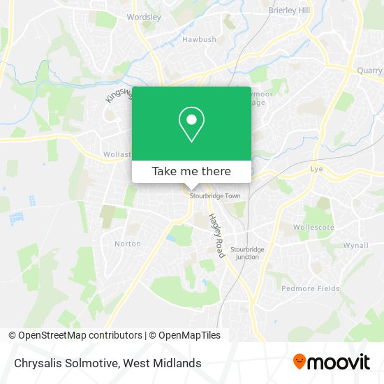 How to get to Chrysalis Solmotive in Wollaston And Stourbridge Town by