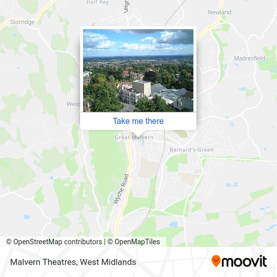 Malvern Theatres Directions by train or bus