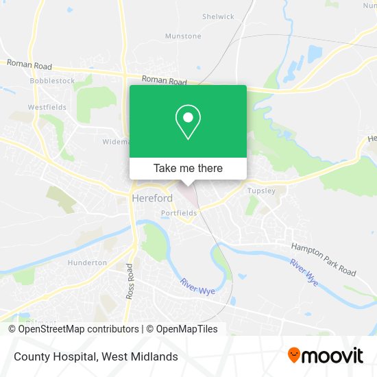 Hereford Hospital Map