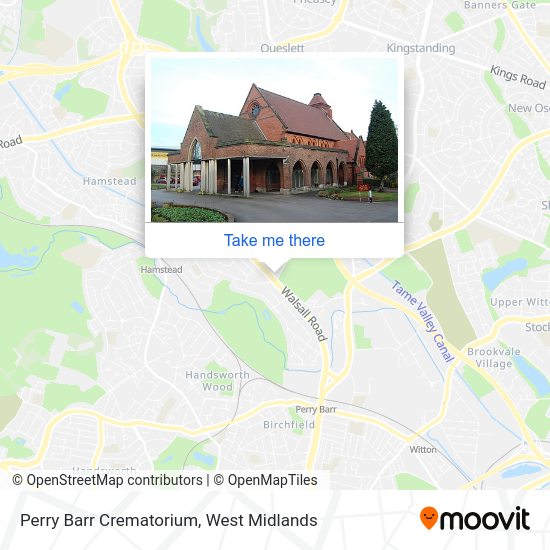 Directions to Perry Barr Crematorium by bus or train