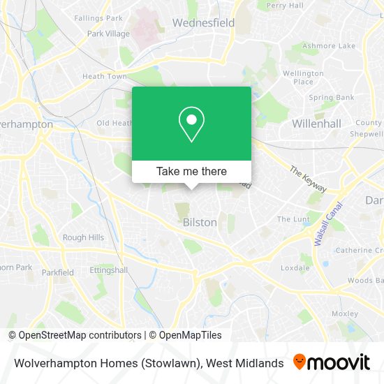 How to get to Wolverhampton Homes (Stowlawn) in Bilston North by bus