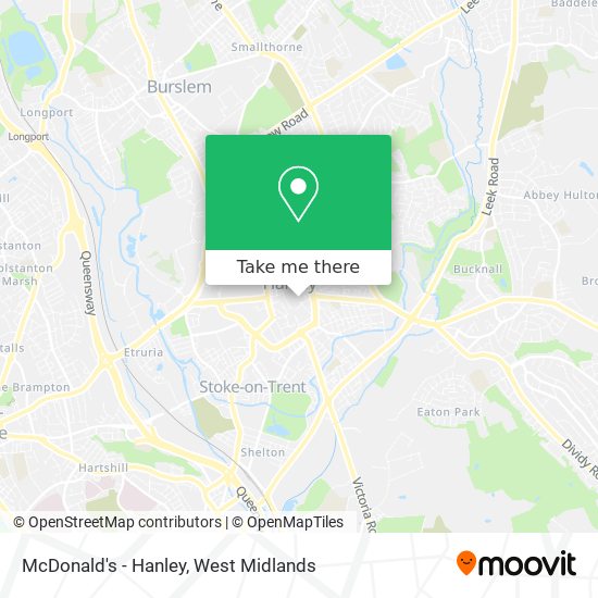 How to get to McDonald's Hanley in Etruria And Hanley by Bus or Train?