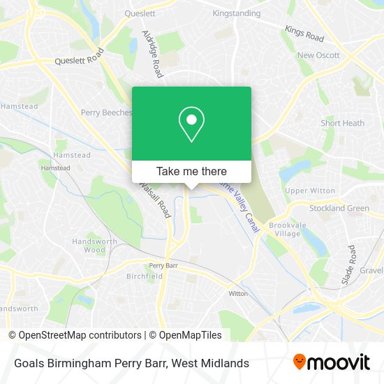 Goals Birmingham Perry Barr Directions by bus or train