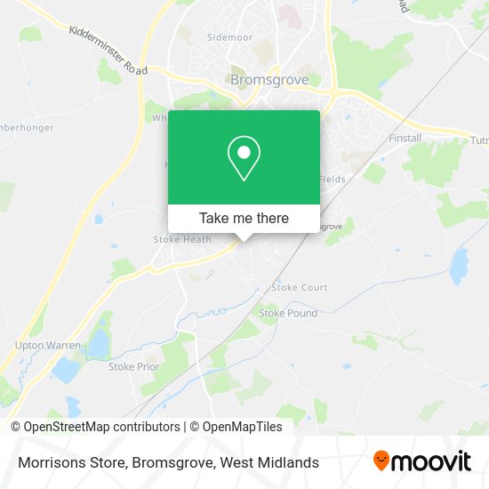 Directions to Morrisons Store, Bromsgrove by train or bus