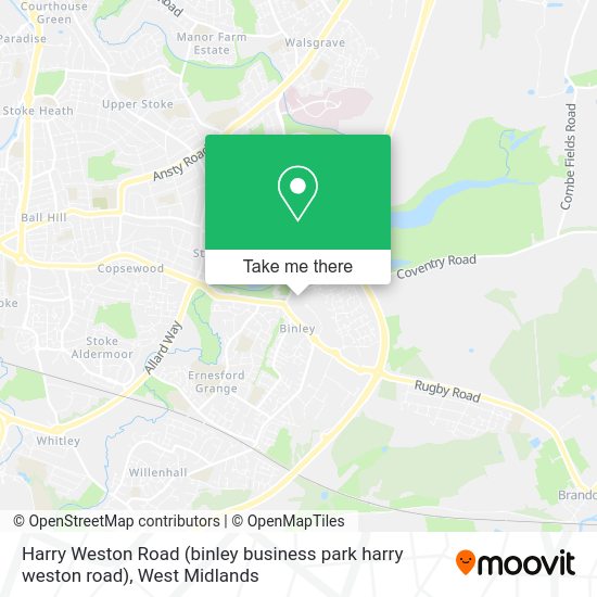Directions to Harry Weston Road (binley business park harry weston road