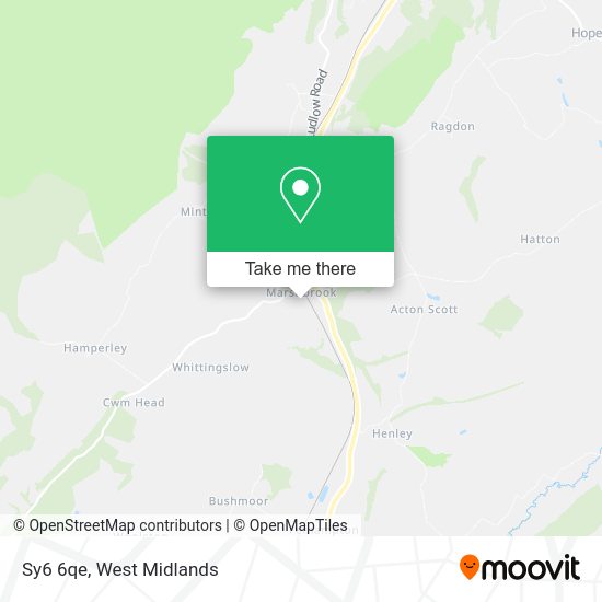 How to get to Sy6 6qe in Church Stretton And Craven Arms Ed by bus or