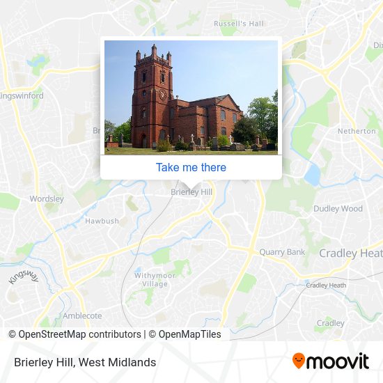 How to get to Brierley Hill by bus or train?