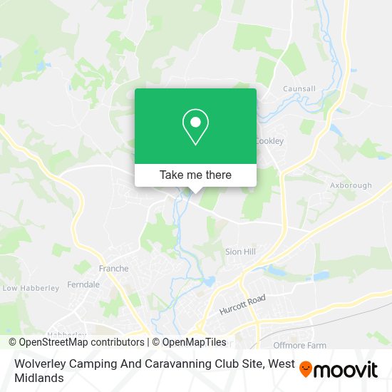 How to get to Wolverley Camping And Caravanning Club Site in Wyre