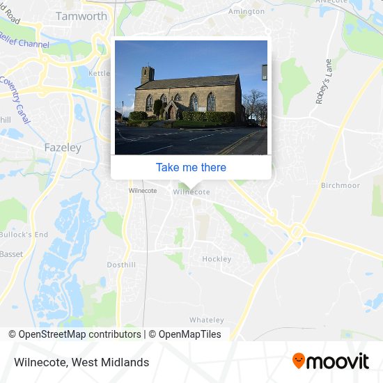 Wilnecote Directions by bus or train