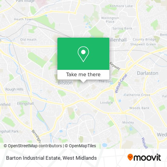 How to get to Barton Industrial Estate in Bilston North by bus, light