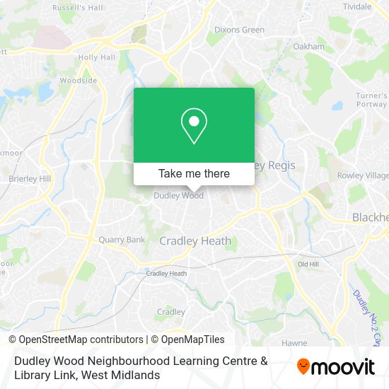 How to get to Dudley Wood Neighbourhood Learning Centre & Library Link