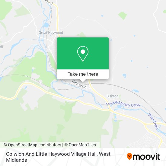 How to get to Colwich And Little Haywood Village Hall in Haywood