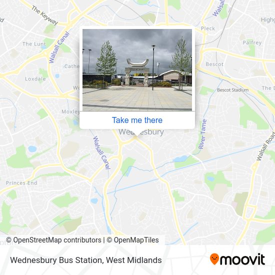 How to get to Wednesbury Bus Station in Wednesbury South by Bus, Light
