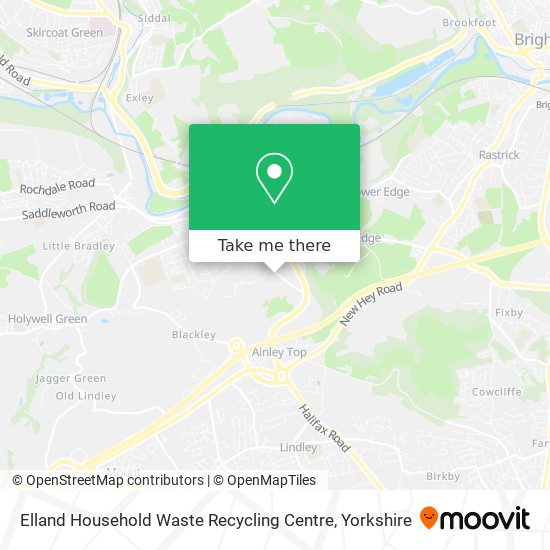 How to get to Elland Household Waste Recycling Centre in Halifax by Bus