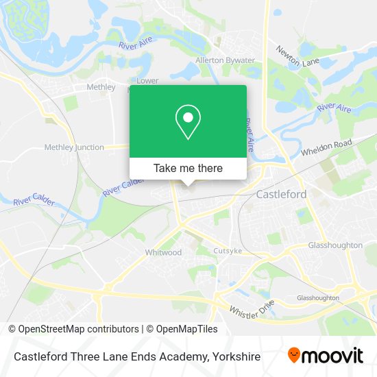 How to get to Castleford Three Lane Ends Academy in Pontefract by Bus
