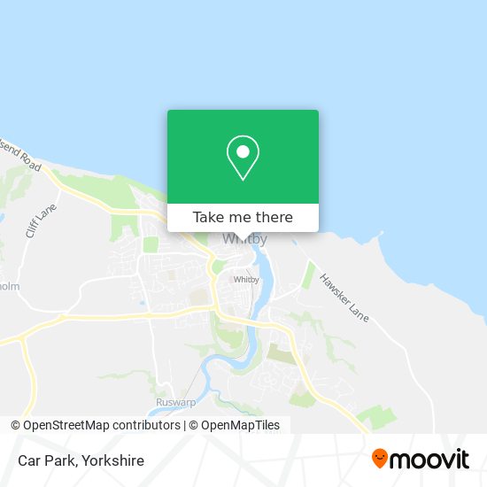 How to get to Car Park in Whitby by Bus or Train?