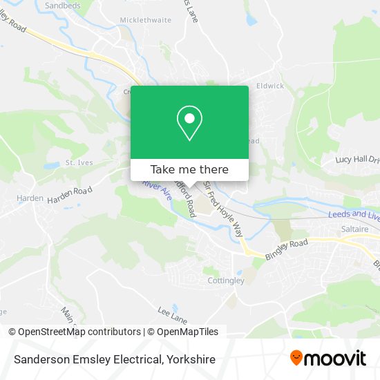 How to get to Sanderson Emsley Electrical in Bingley by Bus or Train?