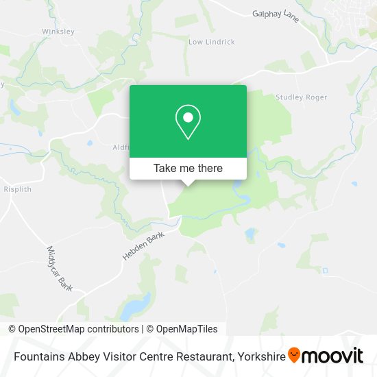 How to get to Fountains Abbey Visitor Centre Restaurant in Aldfield by