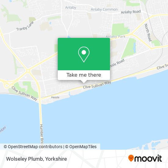 How to get to Wolseley Plumb in Hessle by Bus or Train?