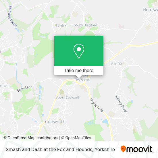 How to get to Smash and Dash at the Fox and Hounds in Shafton by bus or