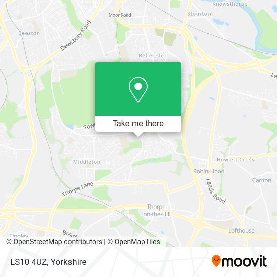 How to get to LS10 4UZ in Leeds by bus?