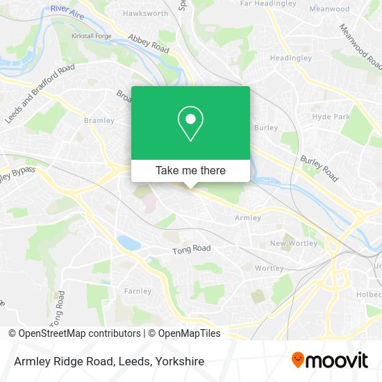 How to get to Armley Ridge Road, Leeds by bus or train?