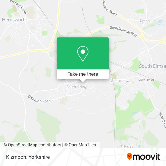 How to get to Kizmoon in South Kirkby And Moorthorpe by Bus?