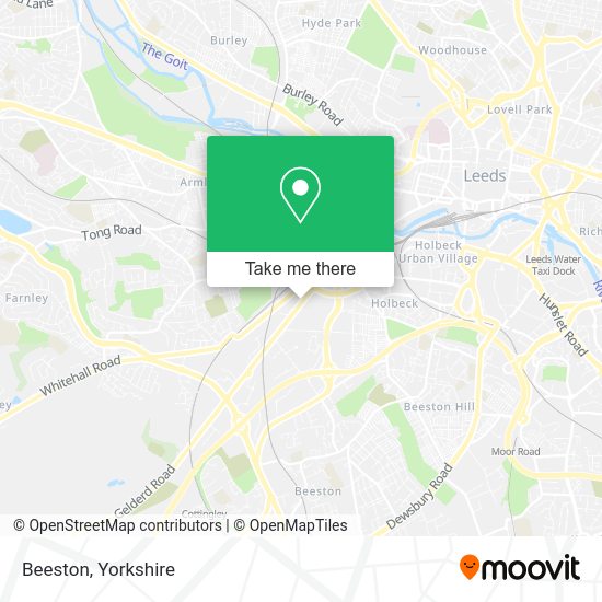 How to get to Beeston in Leeds by bus or train?