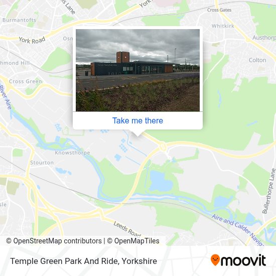 Leeds Park And Ride Map How to get to Temple Green Park And Ride in Leeds by Bus?