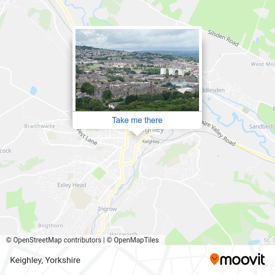 How to get to Keighley by train or bus?