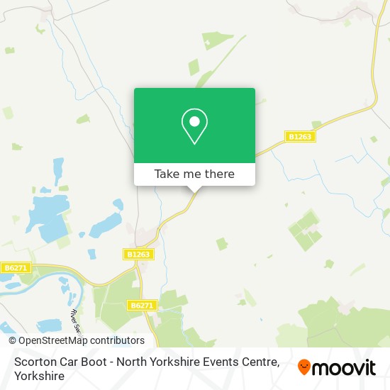How to get to Scorton Car Boot North Yorkshire Events Centre in Yorkshire by bus?
