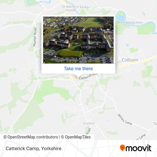 How to get to Catterick Camp in Scotton by bus?