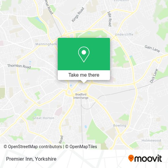 Premier Inn Map England How to get to Premier Inn in Bradford by Bus or Train?