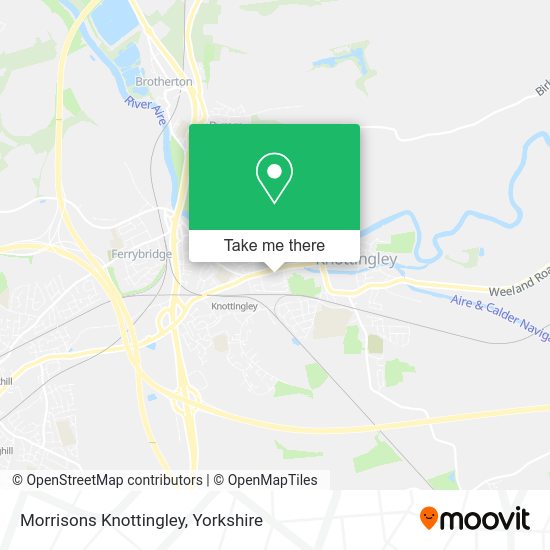 How to get to Morrisons Knottingley in Pontefract by bus or train?