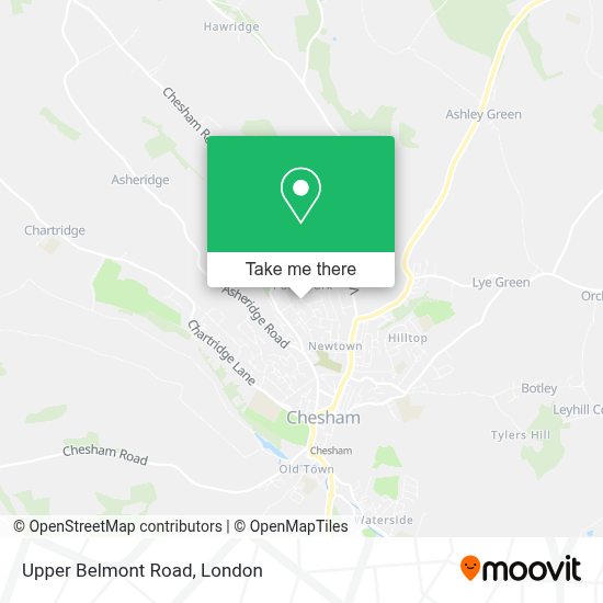 How to get to Upper Belmont Road in Chesham (Bucks) by Bus, Tube or Train?