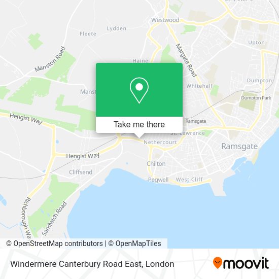 How to get to Windermere Canterbury Road East in Ramsgate by Train, Bus