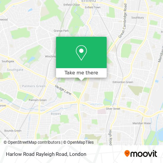 How to get to Harlow Road Rayleigh Road in Winchmore Hill by Bus, Tube