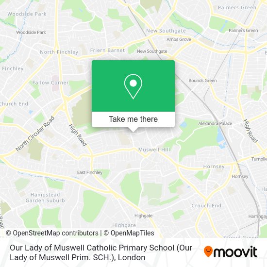 How to get to Our Lady of Muswell Catholic Primary School (Our Lady of