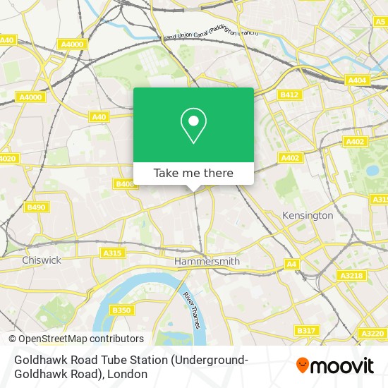 How to get to Goldhawk Road Tube Station (UndergroundGoldhawk Road) in