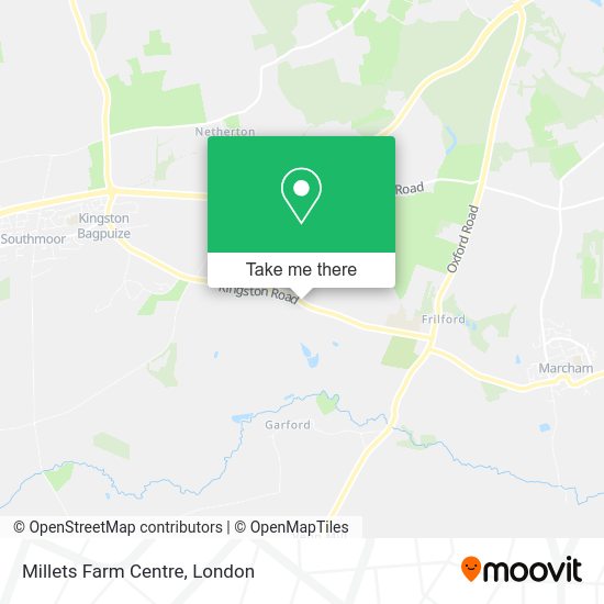 How to get to Millets Farm Centre, Abingdon Road Frilford Abingdon OX13