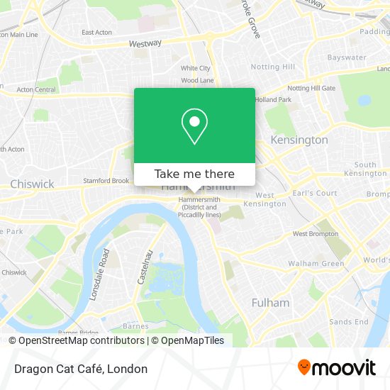 How to get to Dragon Cat Café in Hammersmith by Tube, Bus or Train?