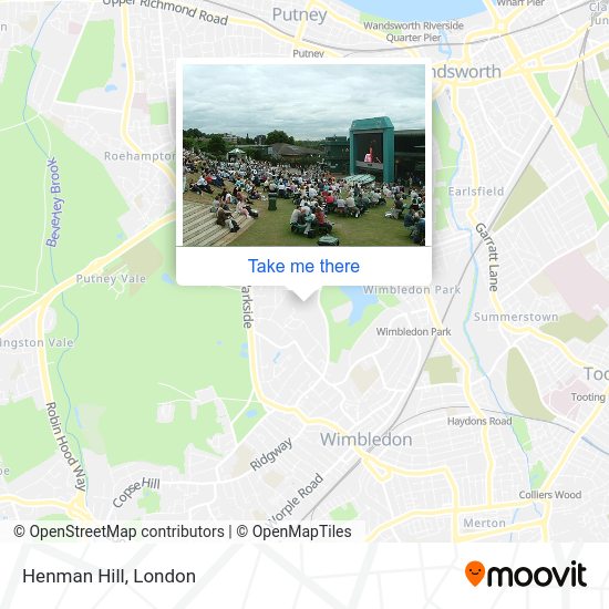 How to get to Henman Hill in Wimbledon by bus, Tube or train?