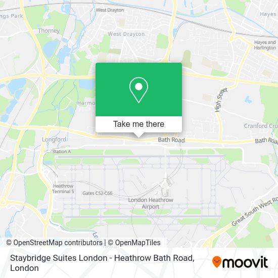How to get to Staybridge Suites London Heathrow Bath Road by bus