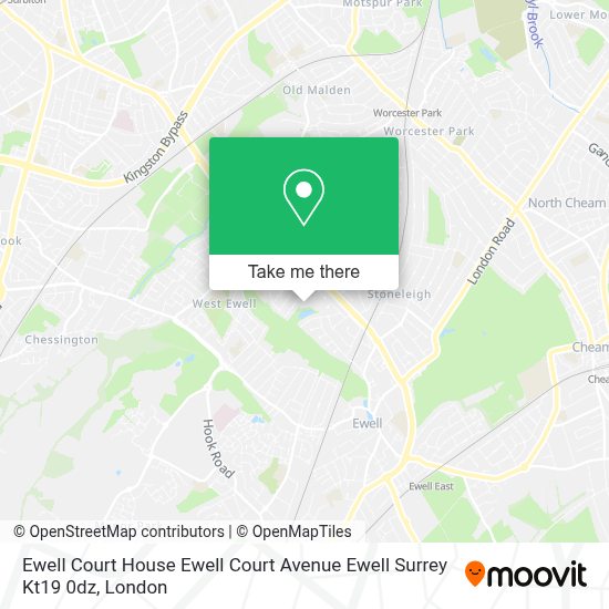 How to get to Ewell Court House Ewell Court Avenue Ewell Surrey Kt19