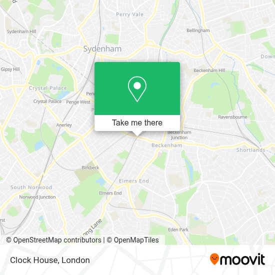 How to get to Clock House in Beckenham by bus, train, Tramlink or Tube?