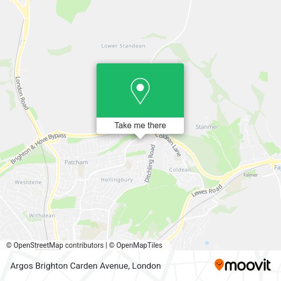 How to get to Argos Brighton Carden Avenue in Brighton And Hove by Bus