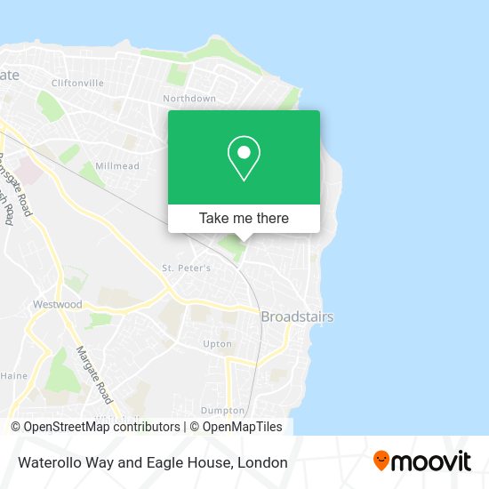 How to get to Waterollo Way and Eagle House in Broadstairs by Train