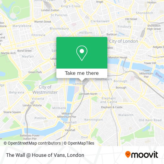 How to get to The Wall House of Vans in Waterloo by bus, Tube, train