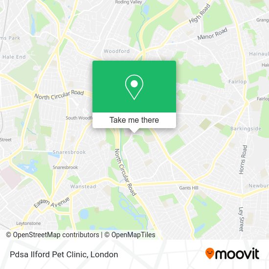 How to get to Pdsa Ilford Pet Clinic in Clayhall by bus, train or Tube?